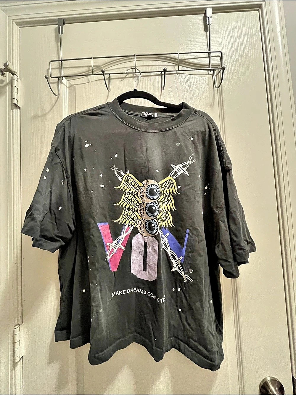 Von Dutch x Culture Kings CK T-Shirt Graphic Tee Black cropped size L